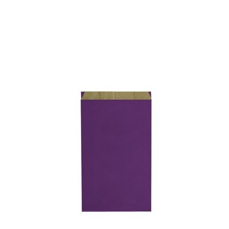 Pochette cadeau kraft unies violet - Lot 10