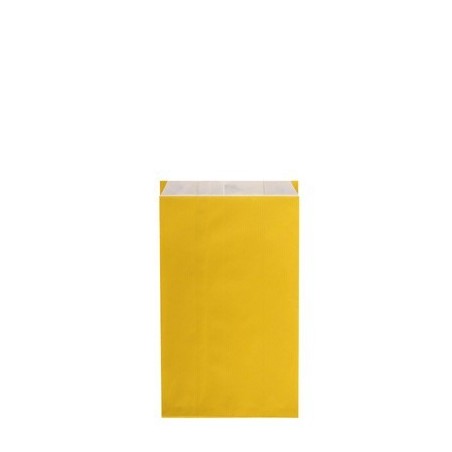 Pochette cadeau kraft unies jaune - Lot 10