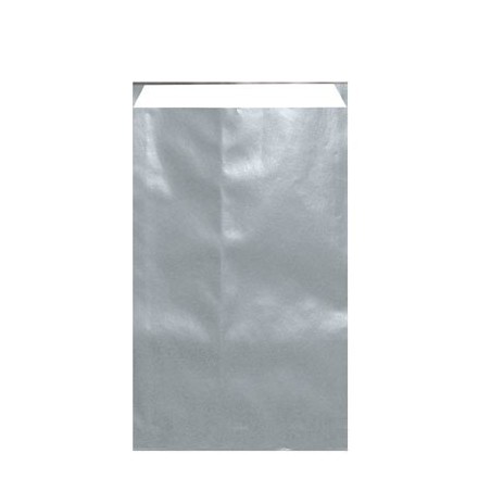 Silver gift bag kraft - Lot of 10 