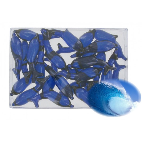 Perle de bain dauphin bleu parfum océan 