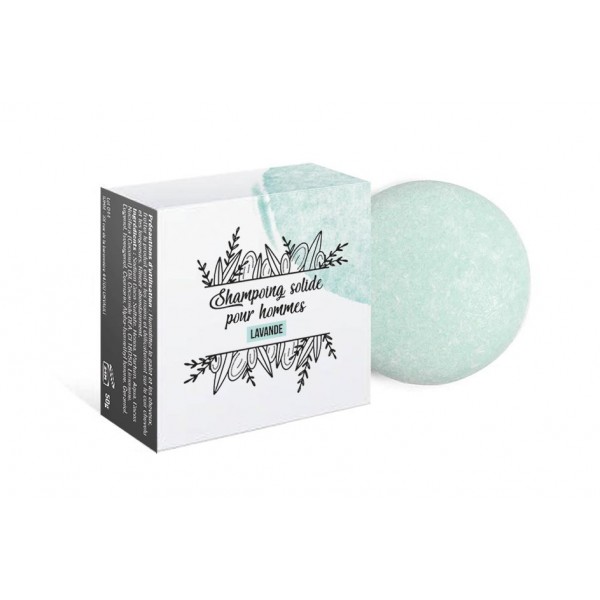 Shampoing solide vert amande - Pour homme 