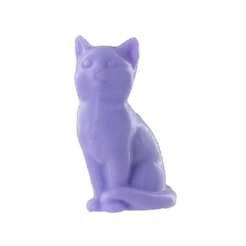 Savon sujet chat violet