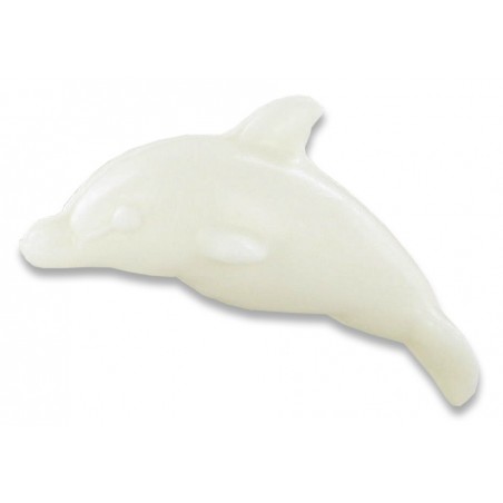 Savon sujet dauphin blanc