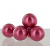 Perle de bain nacrée rouge fraise