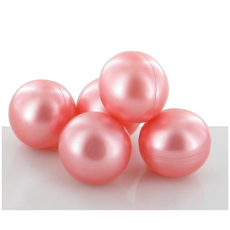 Perle de bain nacrée rose 