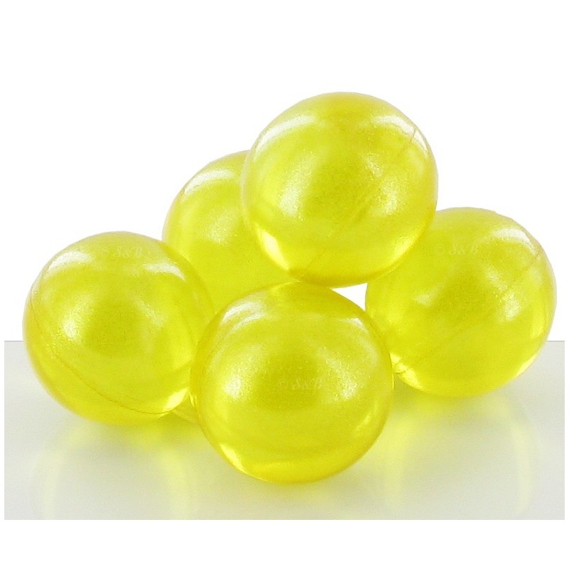Opaque Jaune Citron Perles de Verre tchèque de Citron Perles de