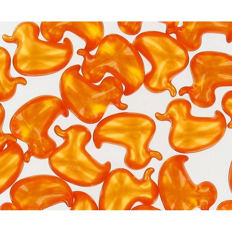 Perle de bain canard orange vanille