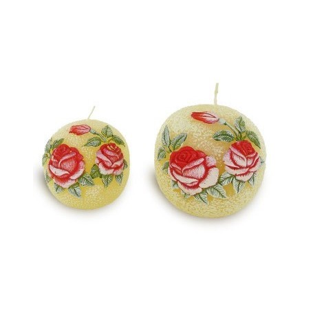 Bougies "Rosegarden rouge"