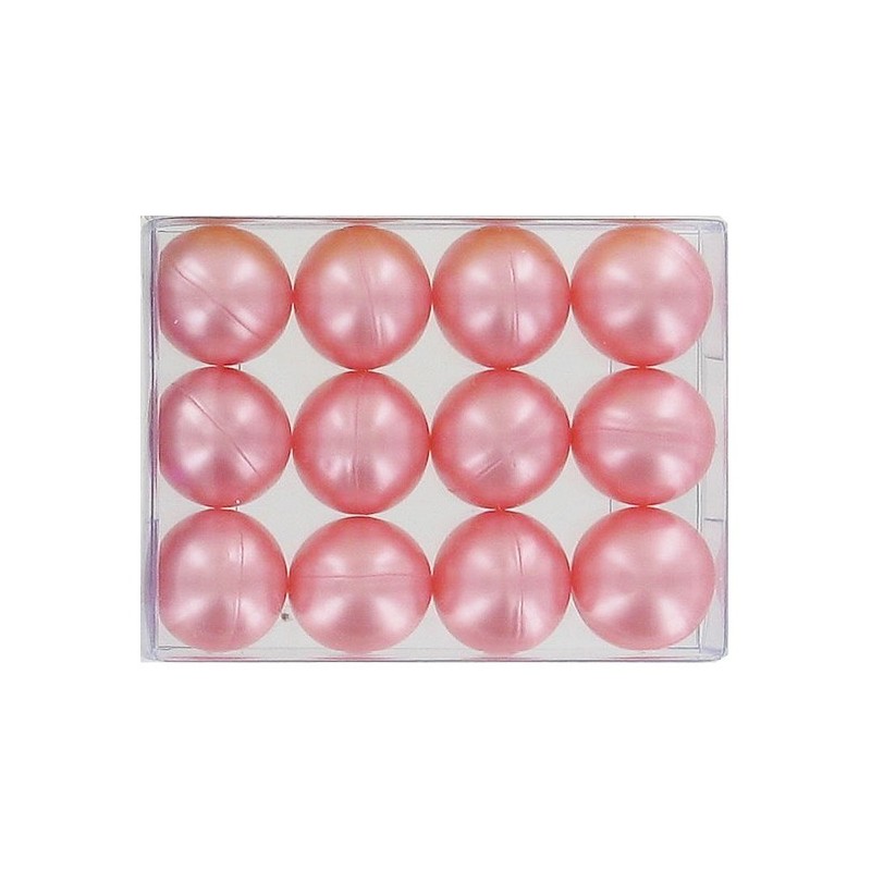 Rose nacré - 12 perles de bain