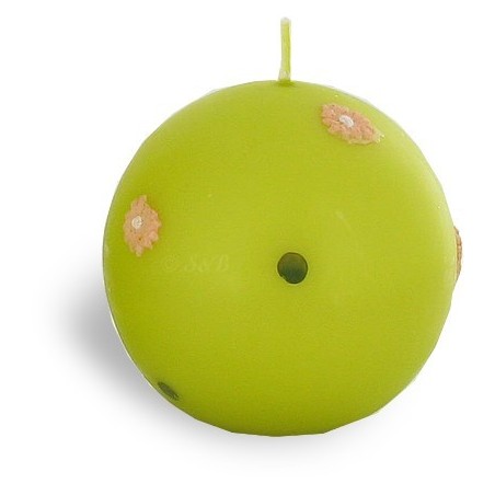 Bougies sphère "Polly" Olive