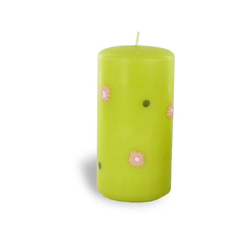 Bougies petit pilier"Polly" Olive