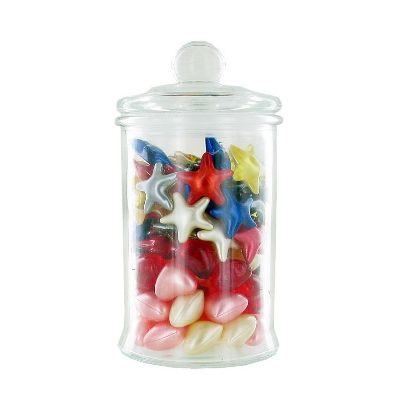 100 perles de bain dans un bocal en verre - LOVE