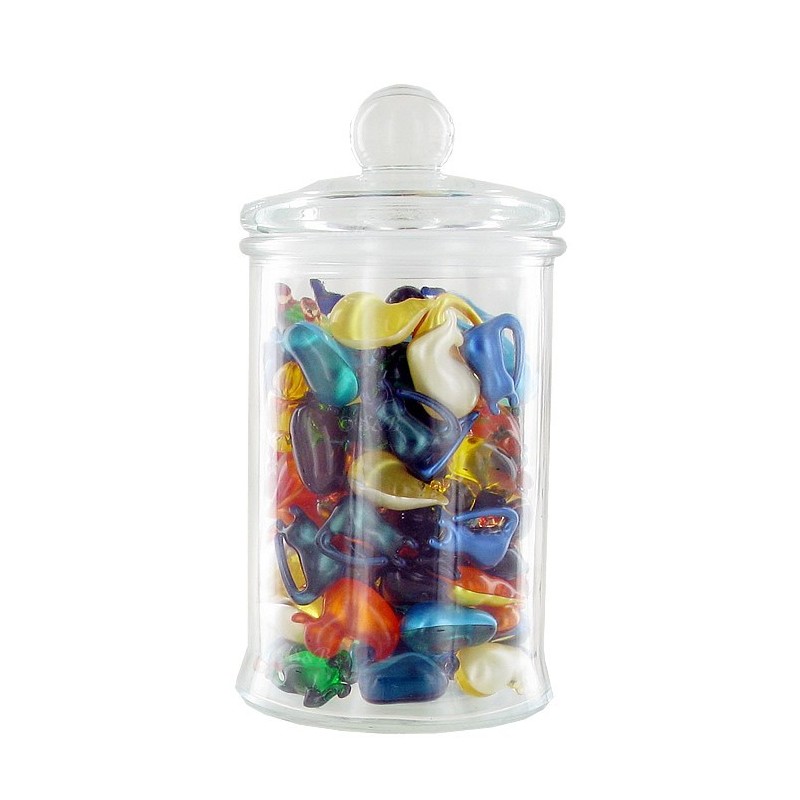 100 perles de bain dans un bocal en verre - ANIMAUX
