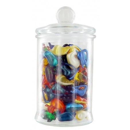 100 perles de bain dans un bocal en verre - ANIMAUX