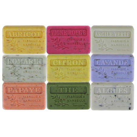 Parfums exfoliants : 9 savons 100 gr, filmés