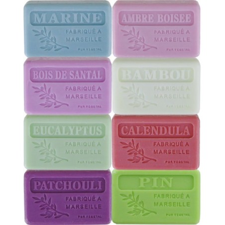 Parfums Boisés : : 8 savons 125 gr, non filmés