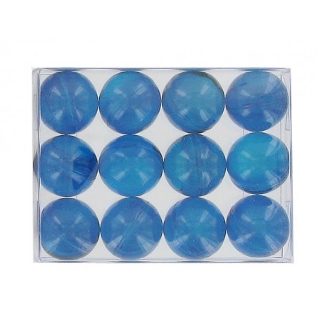 Fleur de lotus bleu translucide - 12 perles de bain