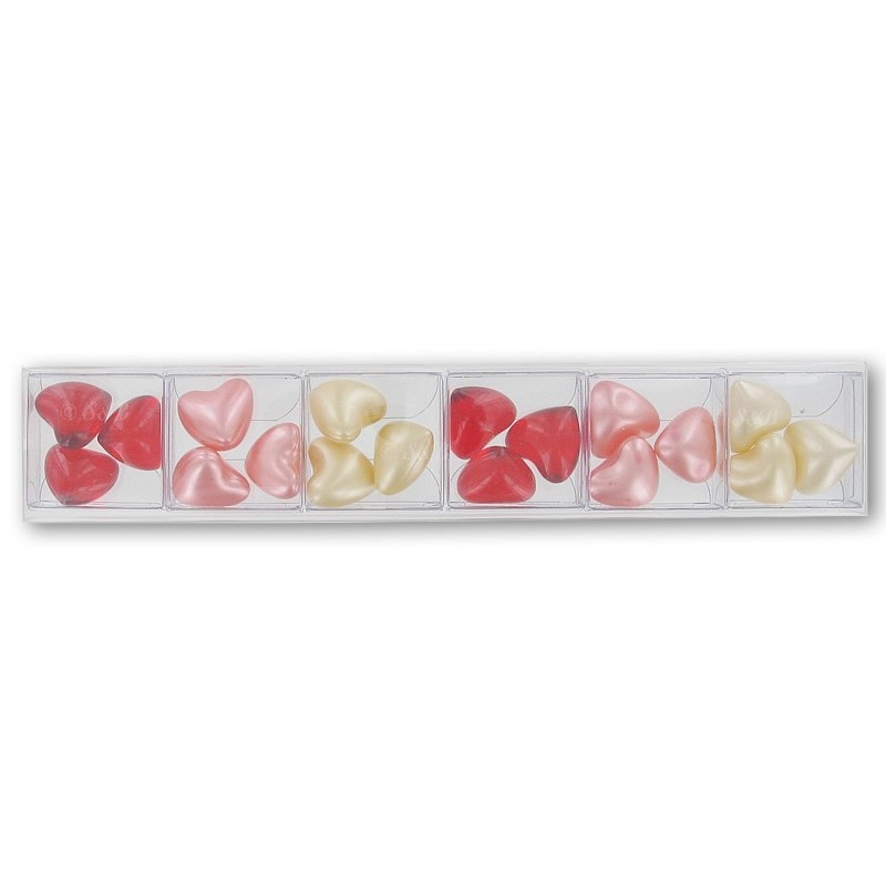 Assortiment de 6 petites boîtes de perles de bain - LOVE