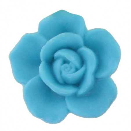 Savon sujet rose turquoise