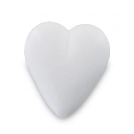 Savon sujet coeur blanc